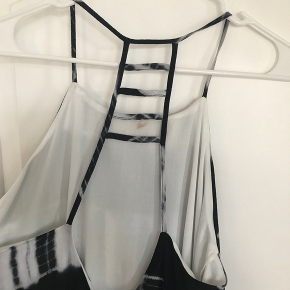 Staccato Black and White Tie-Dye Dress - Picture 4 of 5